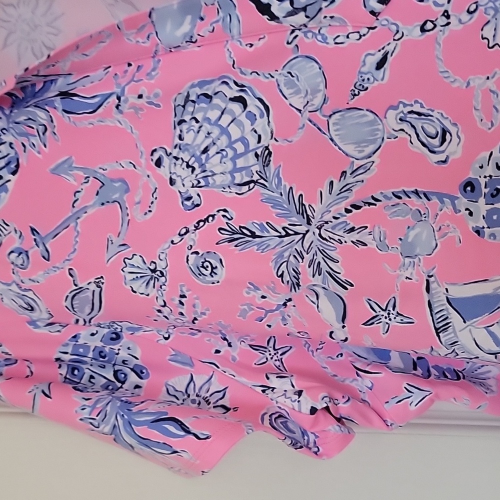 NWT Lilly Pulitizer XXL Dune UPF 50 Fabric, Polo Dress Soft Stretchy Fabric - Picture 5 of 5
